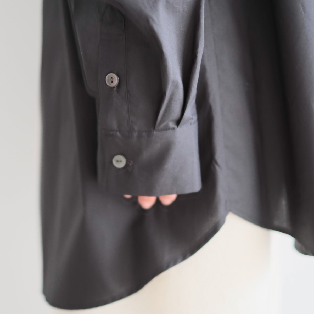 Yoli / Band collar shirt（Lady's,Men's/Black） |