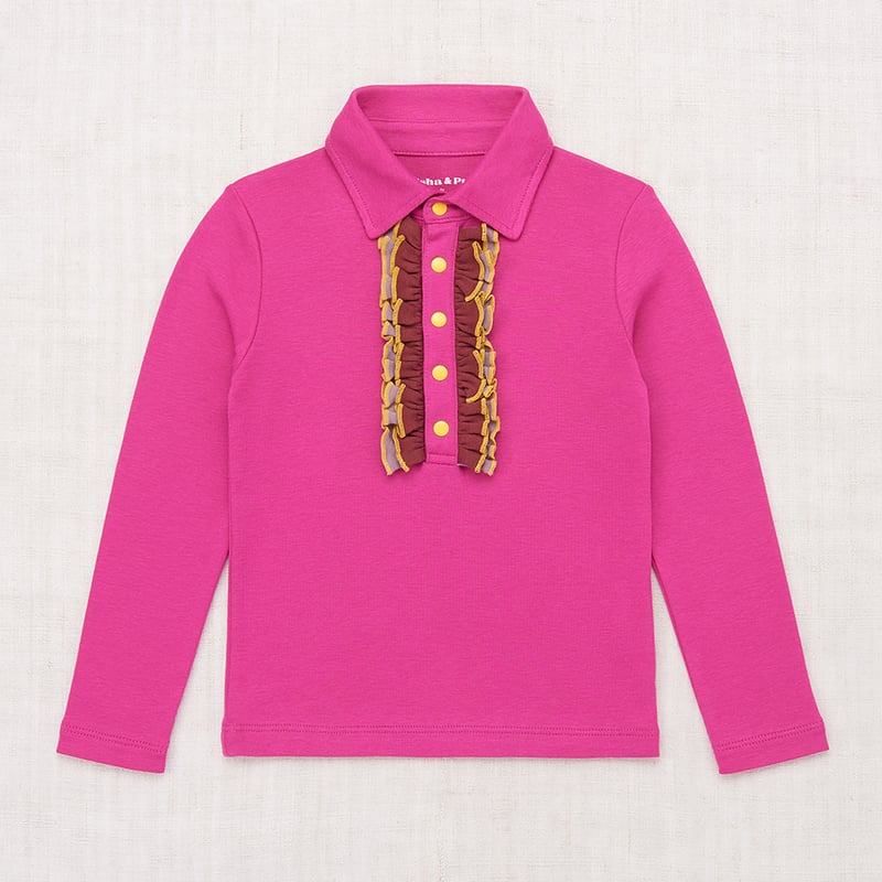 misha&puff□パイル地Tシャツ□ピンク misha&puff□パイル地Tシャツ