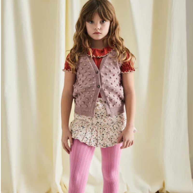 Misha & Puff / Auggie Popcorn Vest - Plum Petal