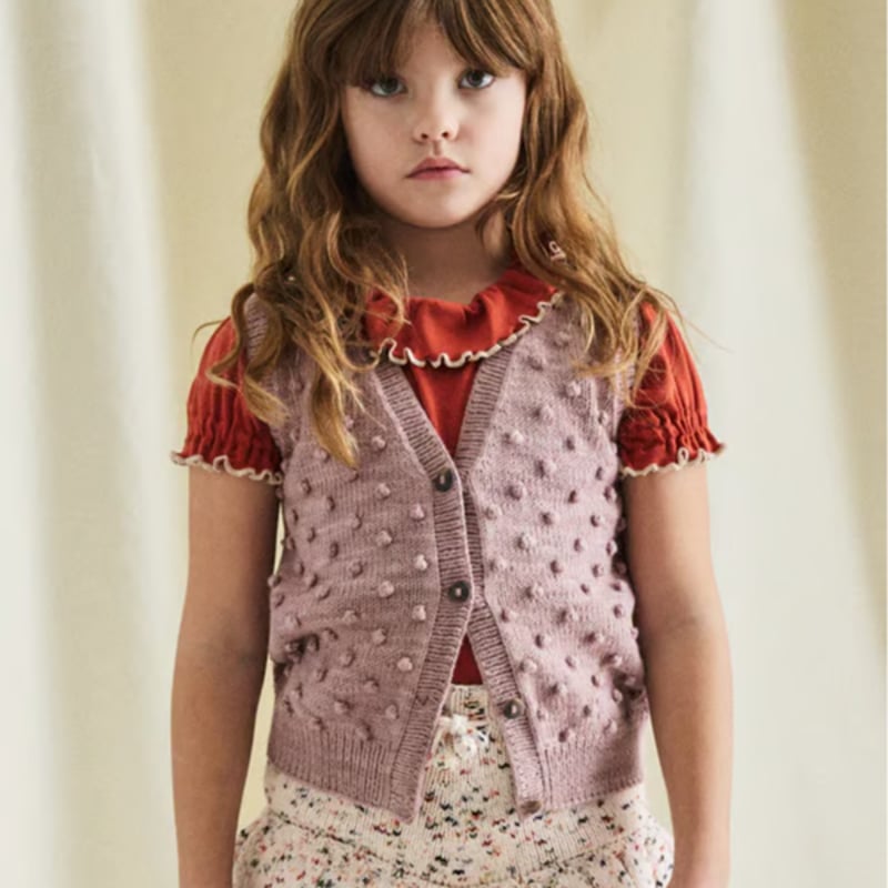 Misha & Puff / Auggie Popcorn Vest - Plum Petal