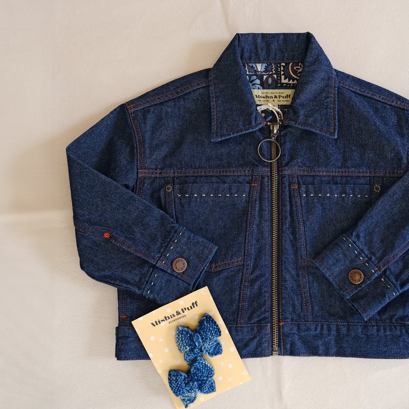 Misha & Puff / Zip Jacket - Indigo Denim | hi h