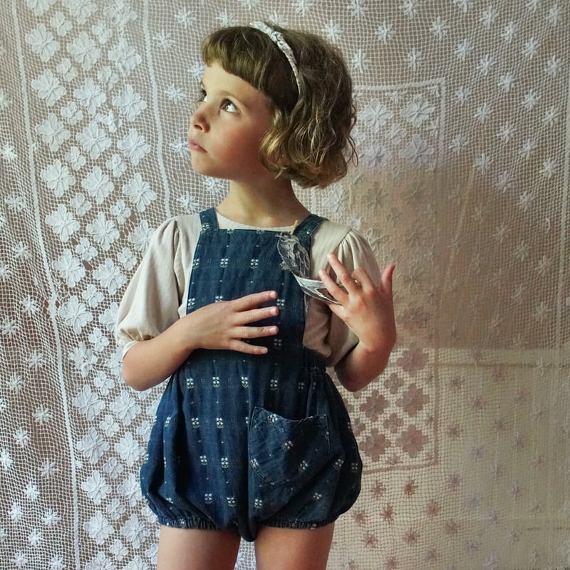 ロンパース・カバーオール Soor Ploom Oona Romper Grey Denim - 2y