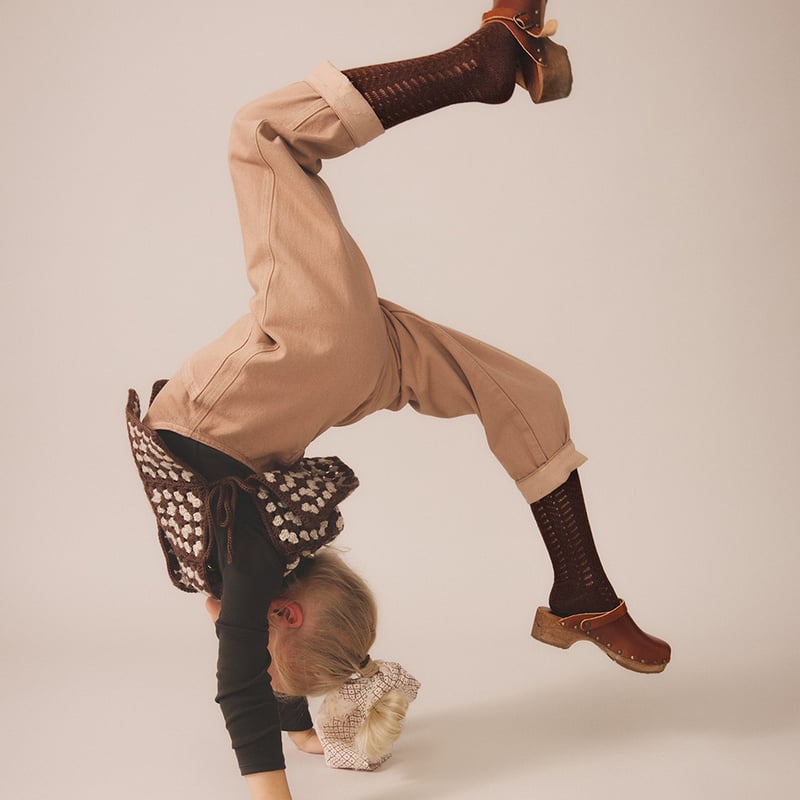 SOOR PLOOM / FROND KNEE SOCK SET - LINEN / PRUN