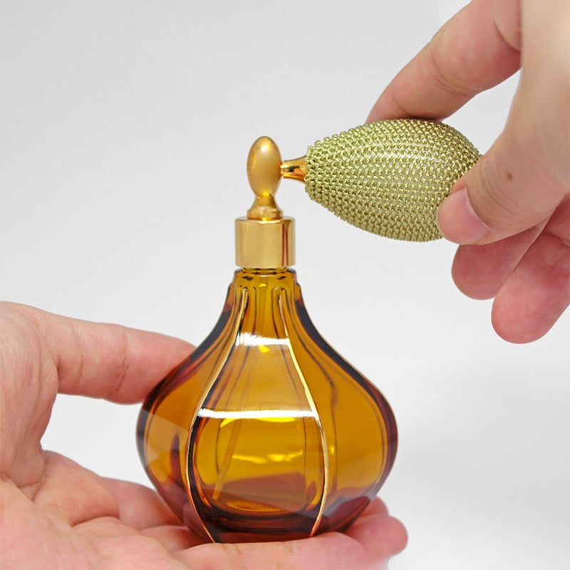 日本製 Hiromichi バルブアトマイザーL,ストレート大百合根アンバー