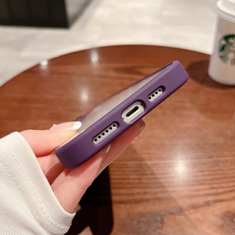 ディープパープル iphone14pro/14promaxケース 高品質高透明感