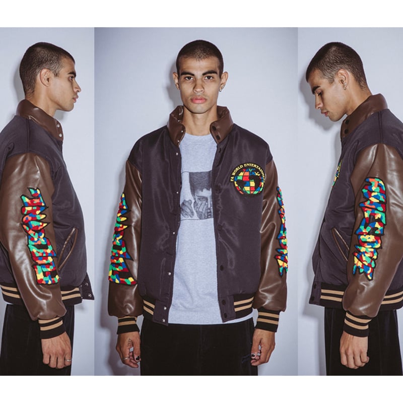 FUCKING AWESOME GUM STAMP CHENILLE VARSITY PUFF