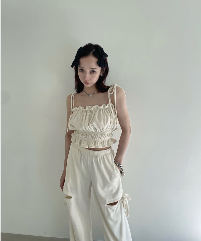 パイルフリルキャミソール / Pile Frill Camisole | FICTION TO