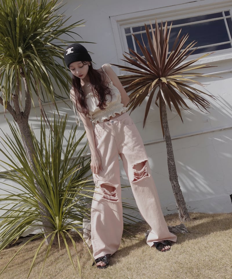 パイルフリルキャミソール / Pile Frill Camisole | FICTION TO