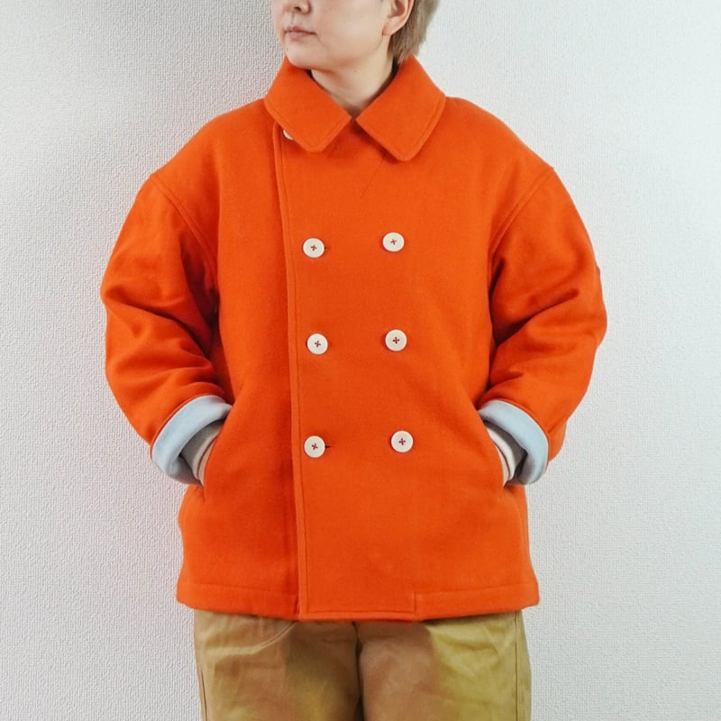 レディース＊快晴堂-軽いカットメルトン Pコート（1枚仕立て）43JK-47