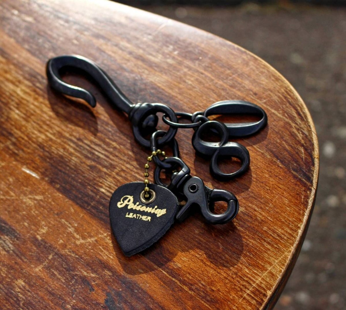 真鍮製 フックキーチェーン ナンバーズコンボ “80 Eighty” マット