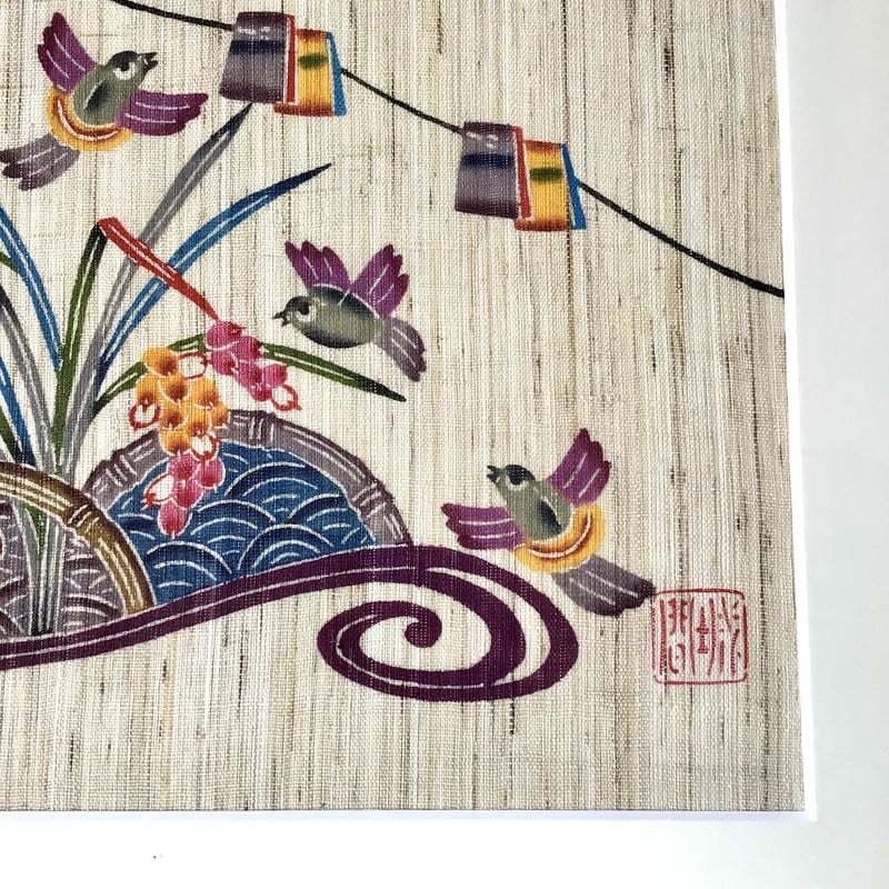 沖縄の額絵】mado. 城間びんがた工房 城間栄順 豊年 | 沖縄のうつわ