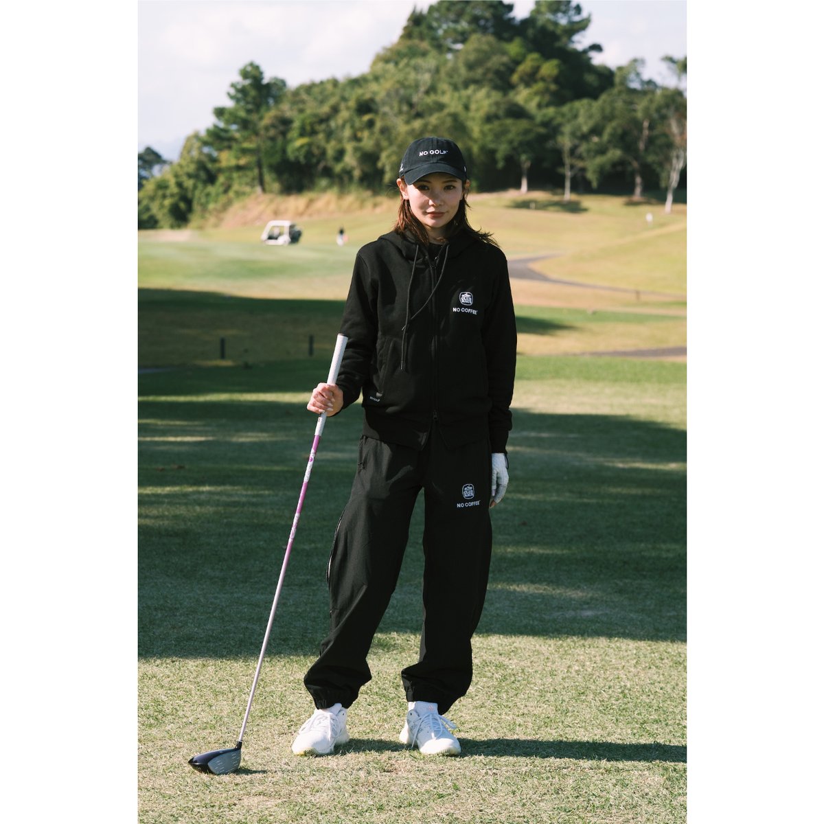 NO GOLF ZIP HOODIE - Black | CLUBHAUS | クラブハウス