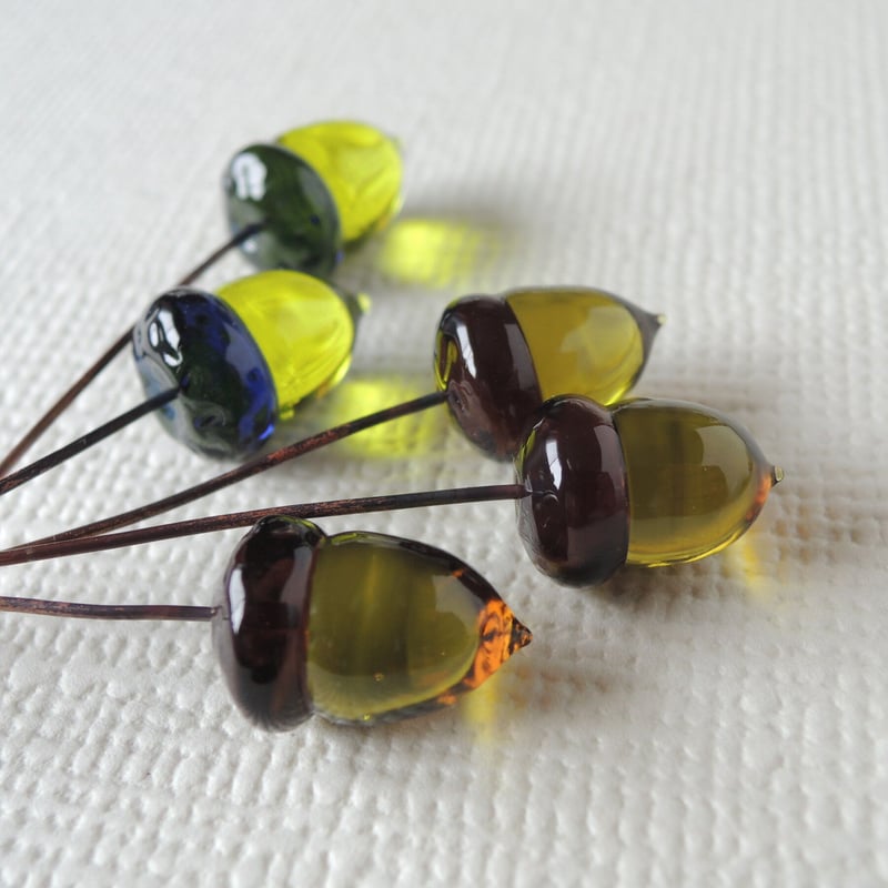 どんぐりチャーム＊1個 | little lamps -Glass Bead Shoppe-