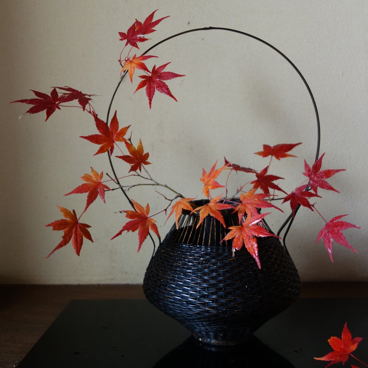 Yoshimichi Yoshida 吉田佳道 手付竹籠 黒松葉 | g's gallery