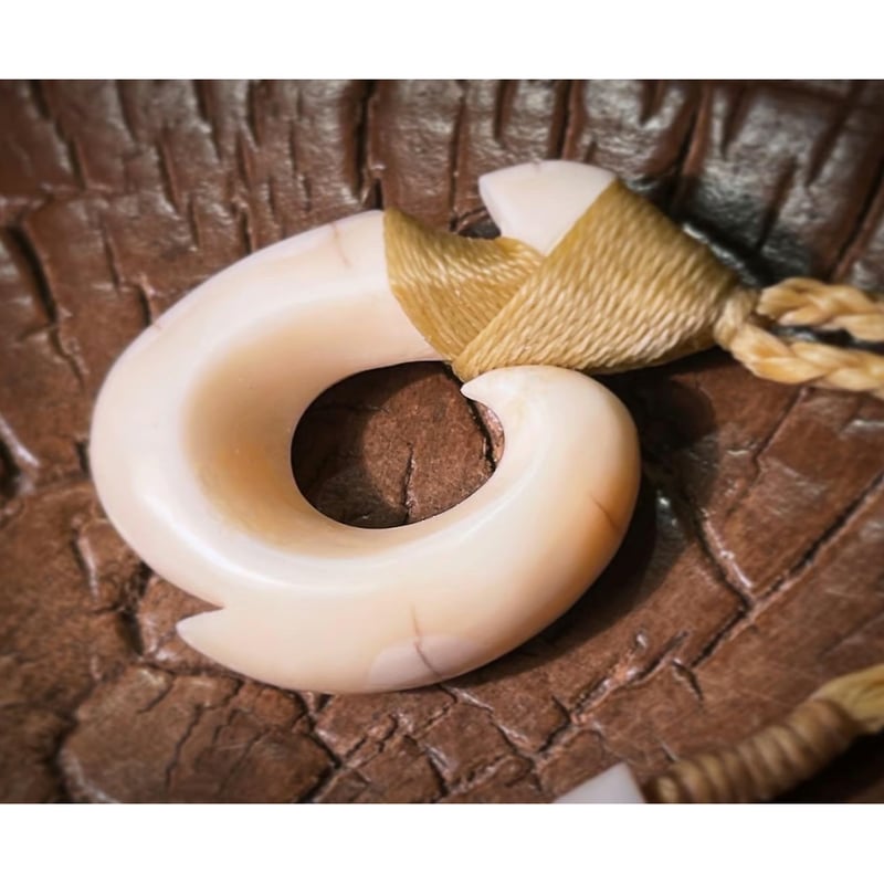 ボーンカービング セイウチ牙(海象牙) HOOK WA-331 | Ocean's Bone