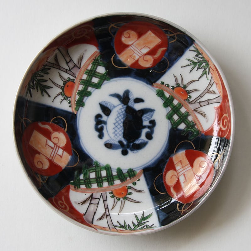 T-01 古伊万里 KOIMARI 柘榴文 色絵 手塩皿 5枚セット | imarimaru