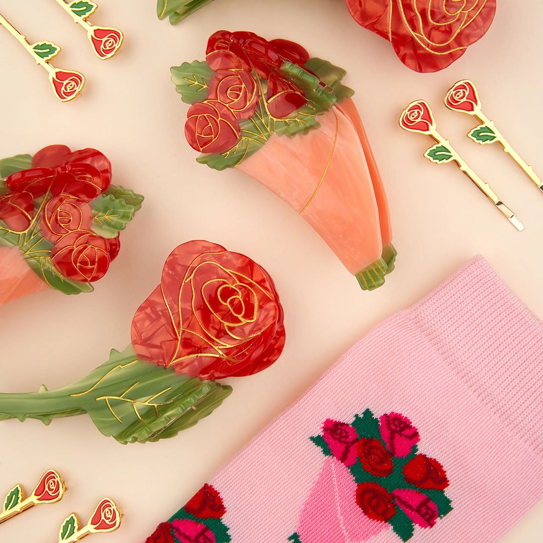 Coucou Suzette】Roses Bouquet ヘアクリップ | goldandb