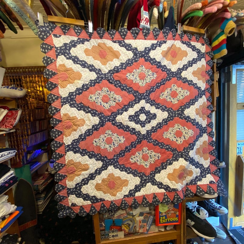 USED] vintage キルティング ラグ 110×110cm | garden730