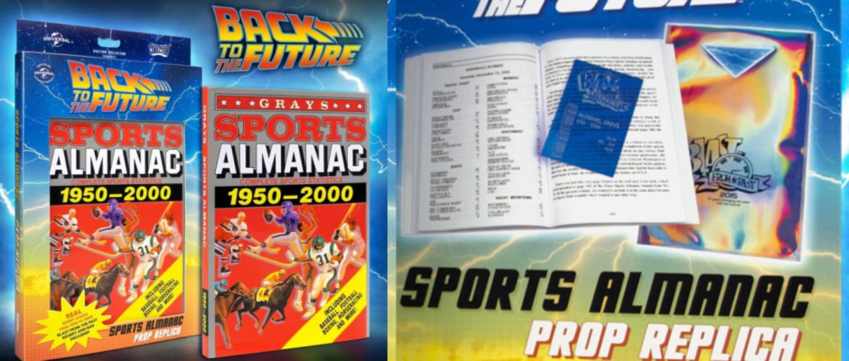 バックトゥザフューチャー2』の「スポーツ年鑑」プロップレプリカ 入荷
