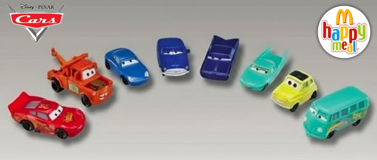 ピクサー・カーズ 20周年！2006年マクドナルド ハッピーセット 11台