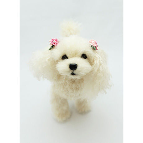 ウール―シュシュ 羊毛フェルトで作る「私だけのワンちゃん」（オーダー