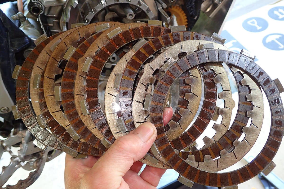 セロー225.ブロンコ.等用 溝切り面出し加工済み クラッチプレート