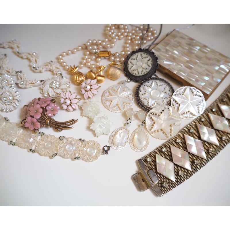 シェル マザーオブパール 白蝶貝 シガレットケース / ヴィンテージ