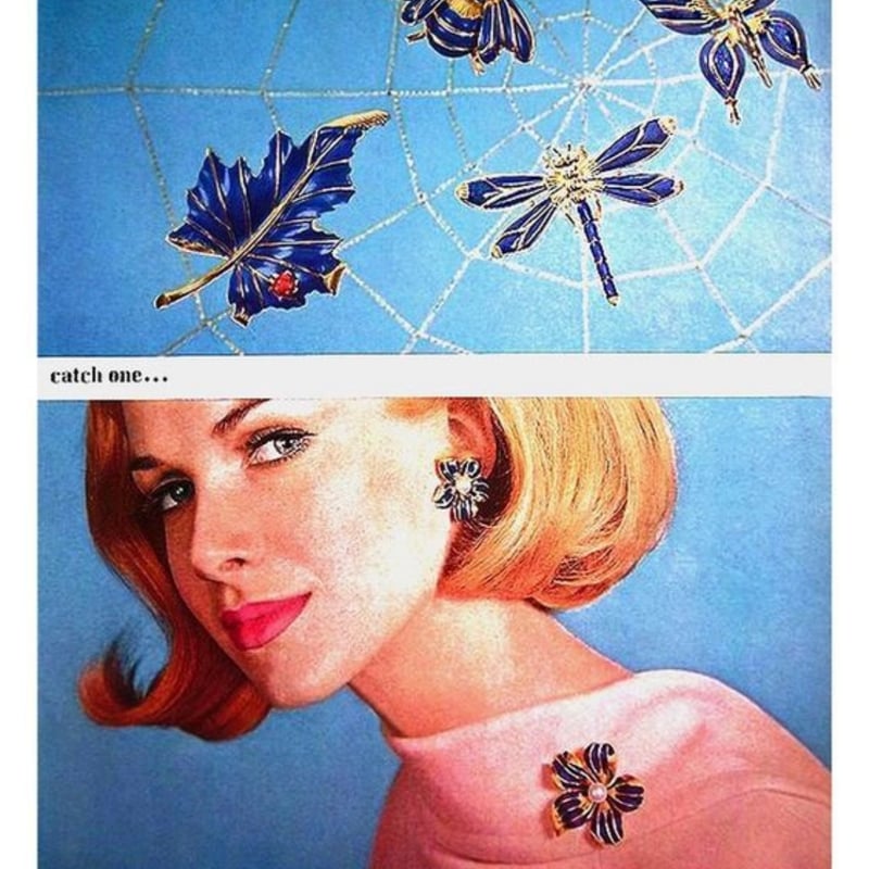 TRIFARIトリファリ ゴールド リーフ てんとう虫 ブローチ