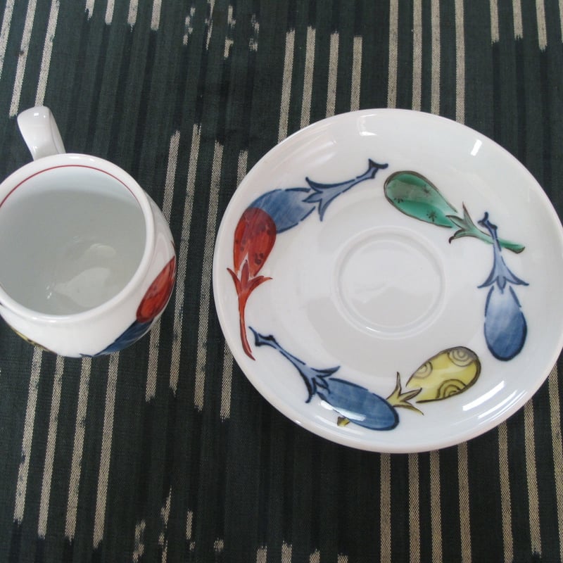 痴陶人（伊万里陶苑）茄子珈琲碗皿 | 肥前陶磁ギャラリー妻傳 gallery