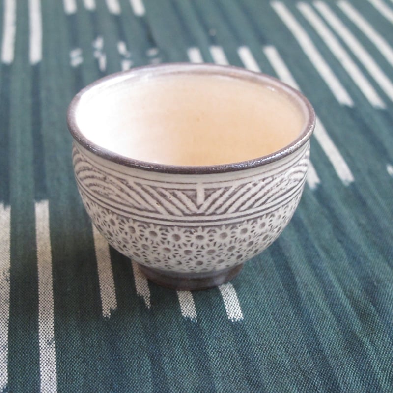 三玄窯（中里重利）唐津三島ぐい吞 | 肥前陶磁ギャラリー妻傳 gallery