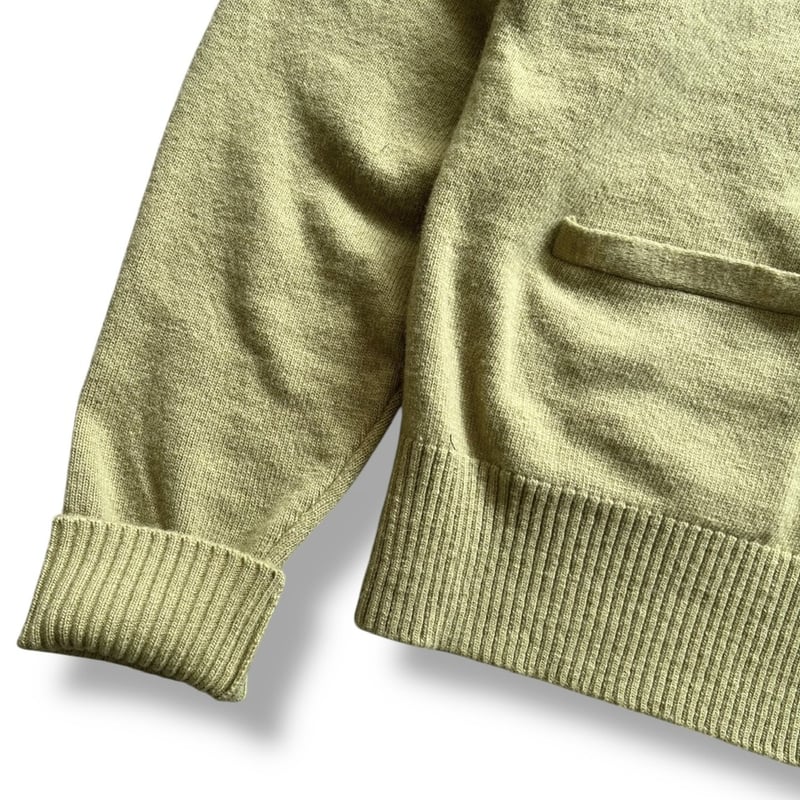 Color at Against / Wool Cardigan / Pistachio |