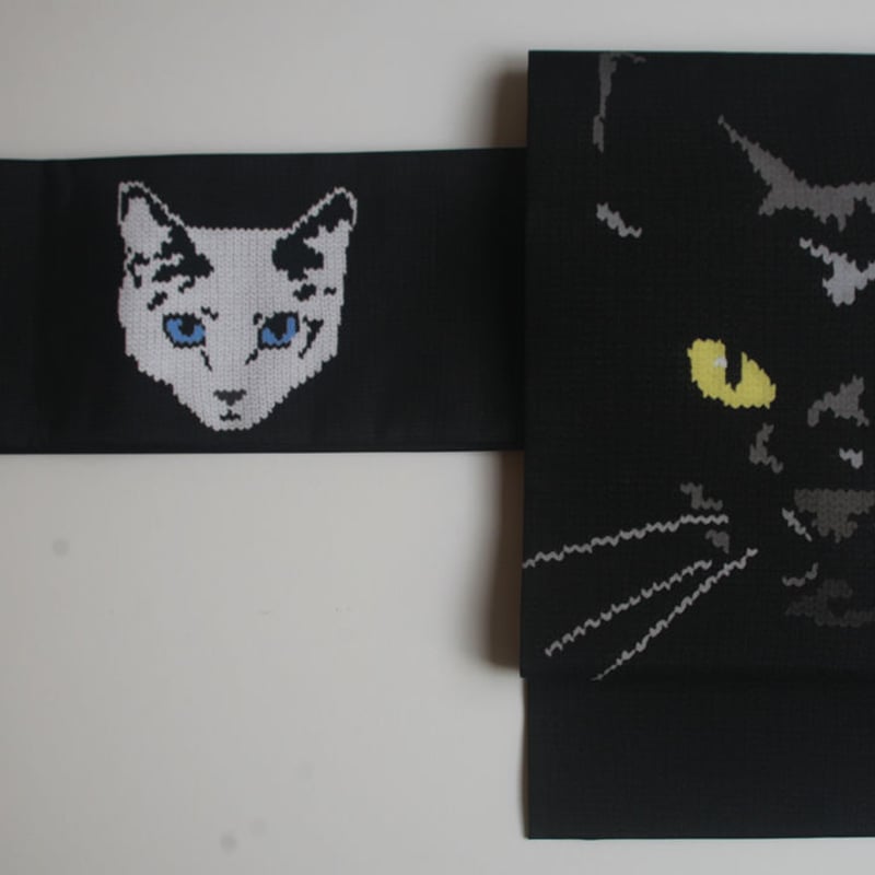 I love cat名古屋帯 黒猫 | highcaloryotome