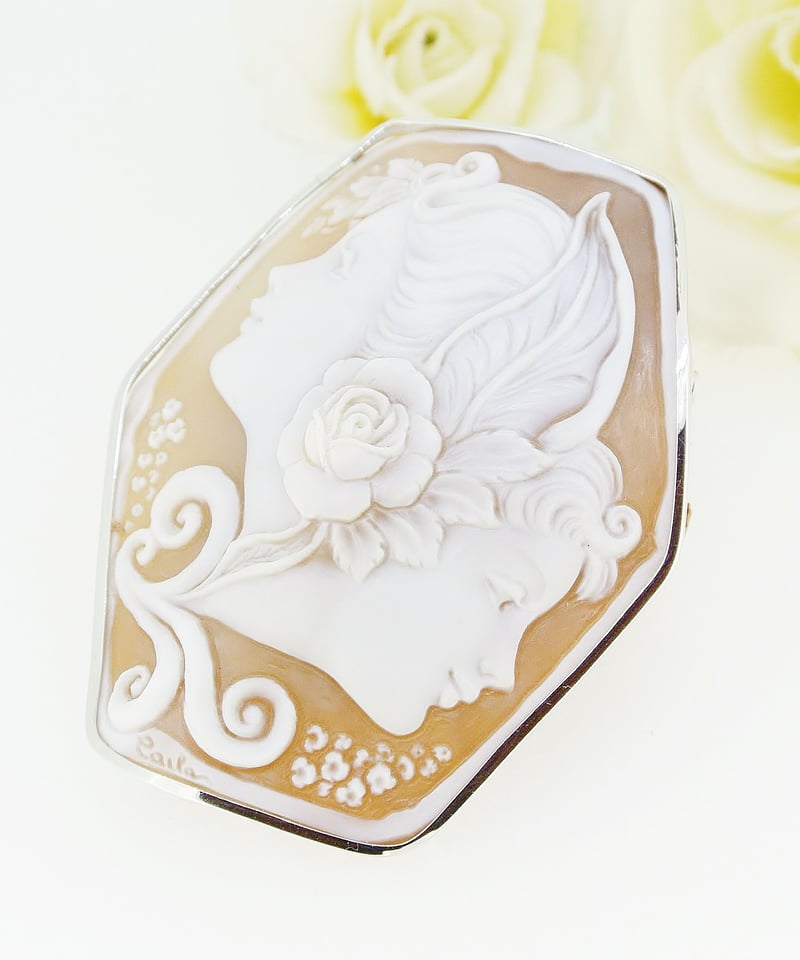 22055-675 K18WG シェルカメオ ブローチ | CROCE・VIGOR オンライン