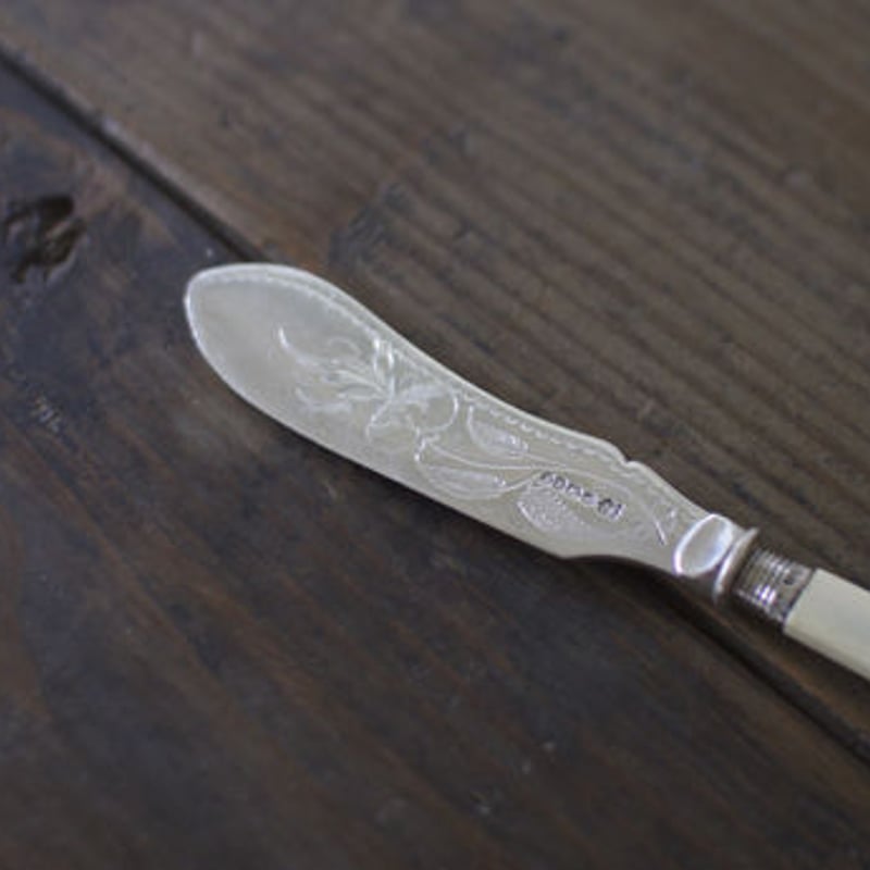 アンティーク シルバー×象牙 バターナイフ | Shoka: