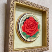 Pink Rose」板絵テンペラ画 | ようこそ！ アトリエ・ルネッサンス