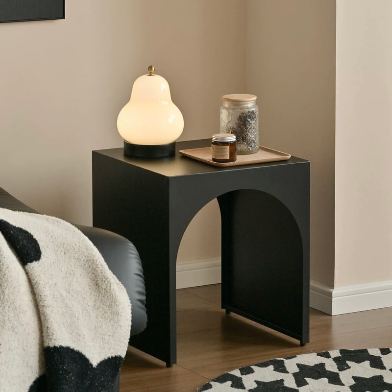 アーチ オープン アイアン サイドテーブル 全3色 収納 | 70PARK