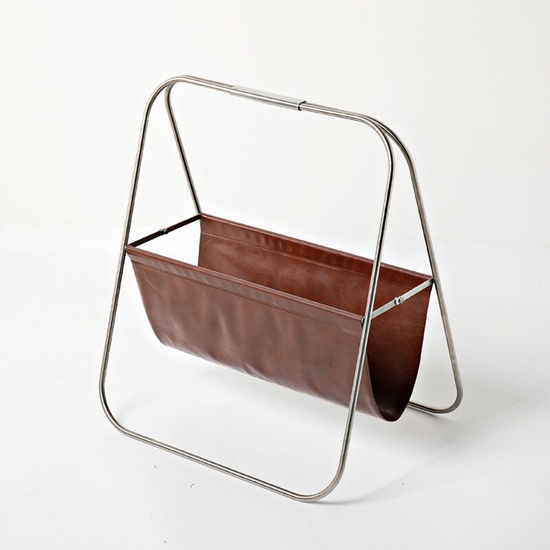 本革 ステンレス 折り畳み マガジンラック | 70PARK