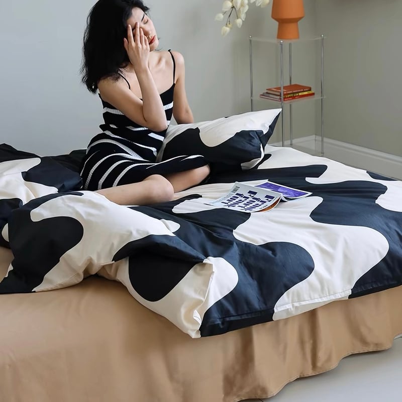 なみなみ ウエーブ 布団カバーセット 全2種 ベッドカバー | 70PARK