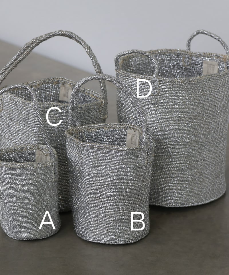 RECTANGLE | シルバーバスケット | 絲佳 online store