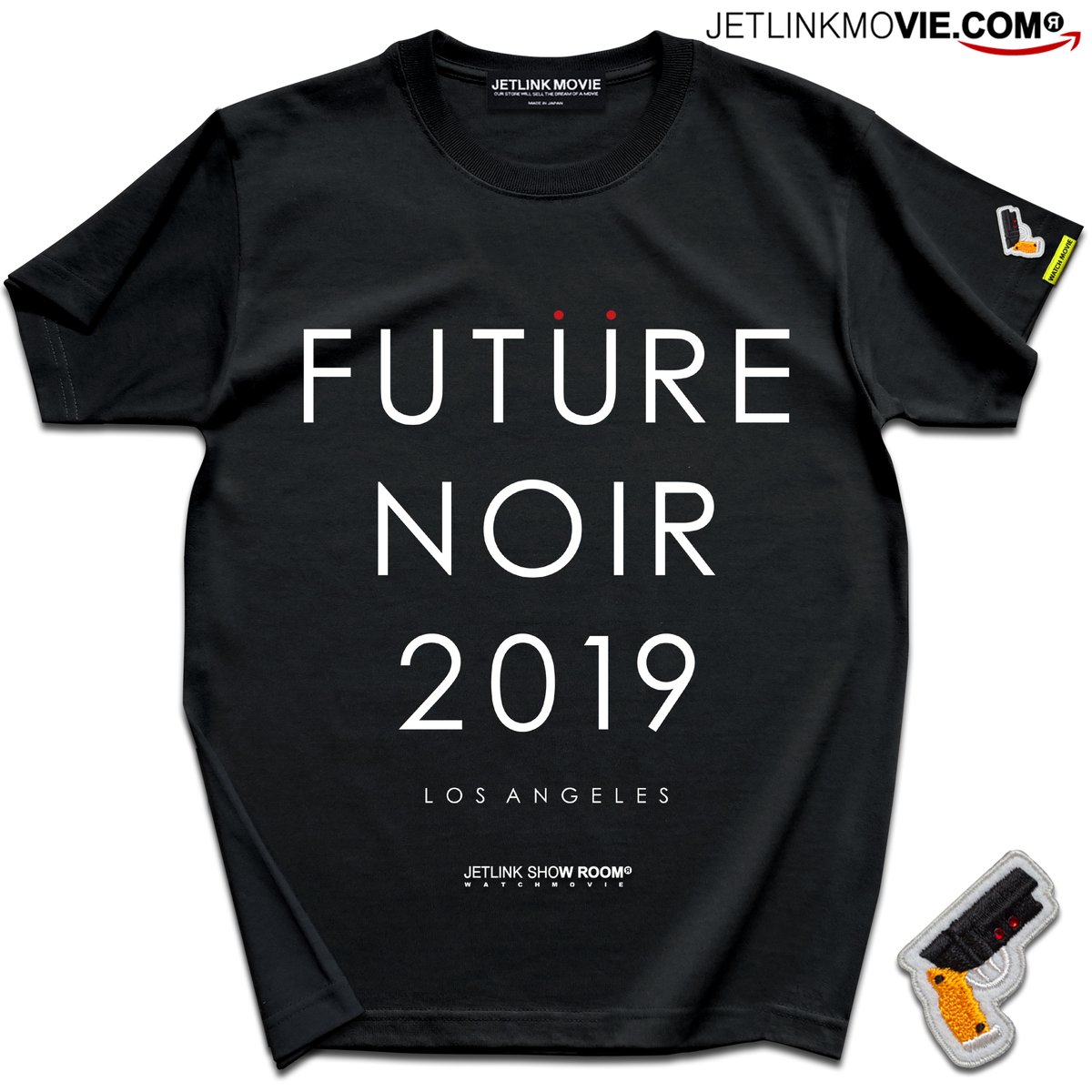 近未来SF映画の金字塔に愛を込めてFUTURE NOIR T-SHIRTS Black