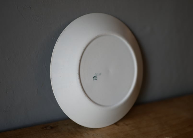 クレイユモントロー 鈴蘭 プレート ソーサー フランスアンティーク