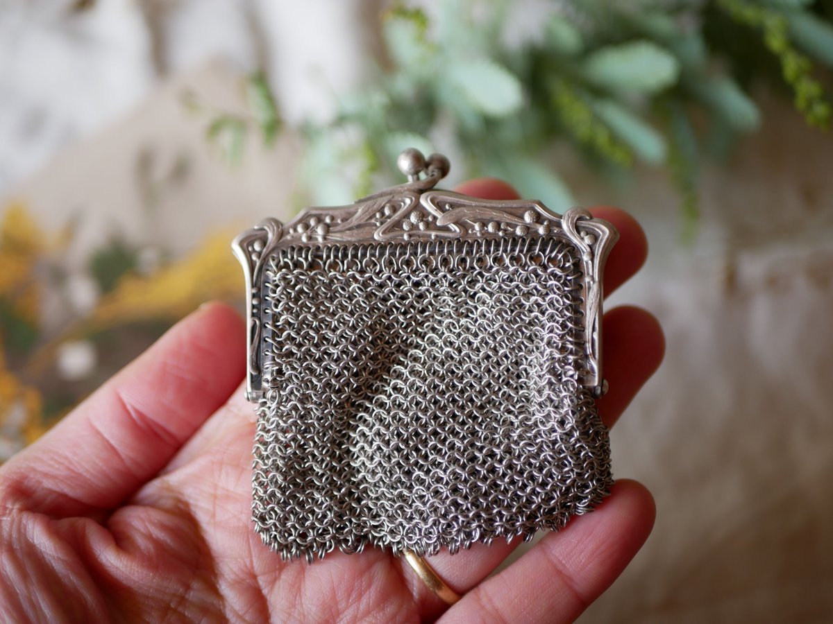 ミモザ シャトレーン コインパース メッシュパース フランス