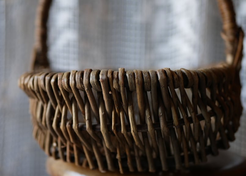 パニエ 籠 フランスアンティーク アンティークのある暮らし | mamantique
