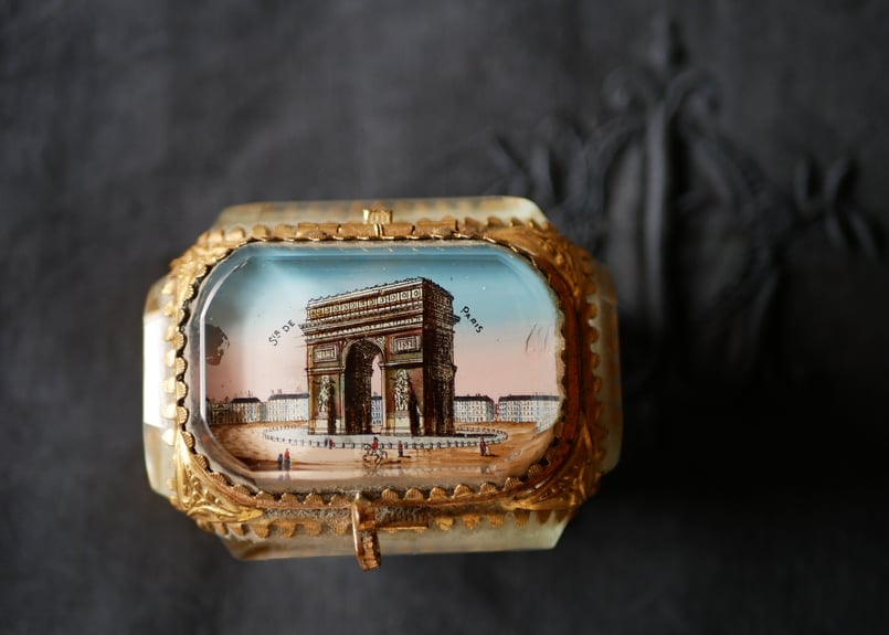 凱旋門 フランスアンティーク ジュエリーケース ジュエリーボックス
