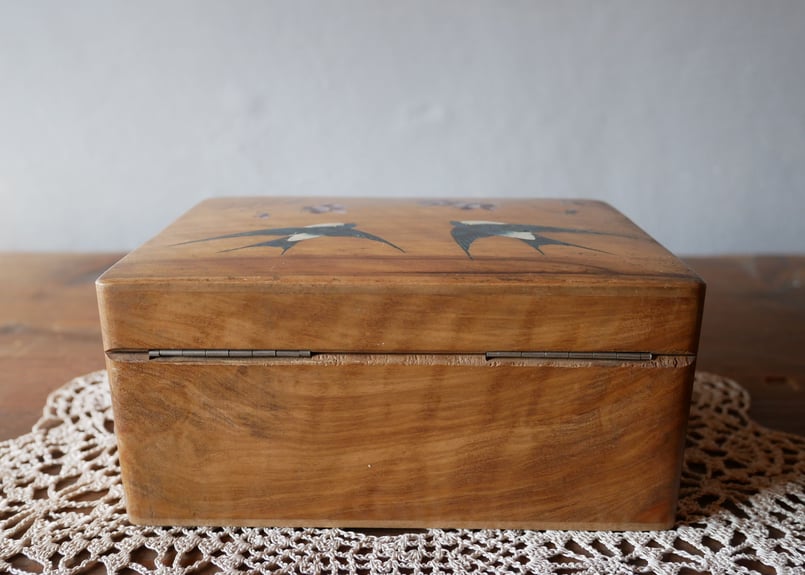 モシュリンヌ ツバメ 木の宝石箱 フランスアンティーク | mamantique