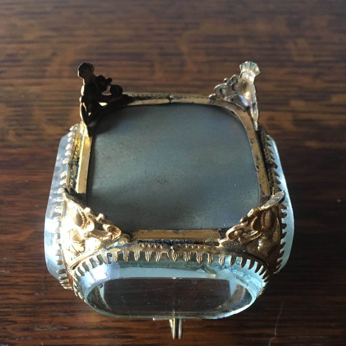 仏アンティーク ガラスのジュエリーボックス | mamantique