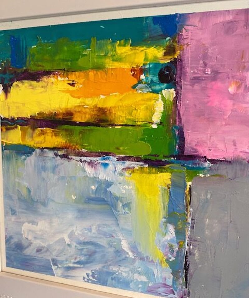 油彩 色遊び抽象 森田和昌 | nuancebeans