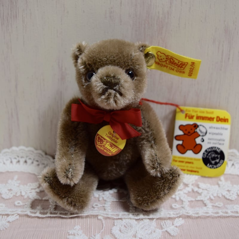 シュタイフ ミニチュア テディベア キャラメルブラウン 1980年代