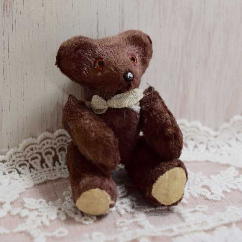 小さな小さなテディベア ミニチュア | Kitten Blue