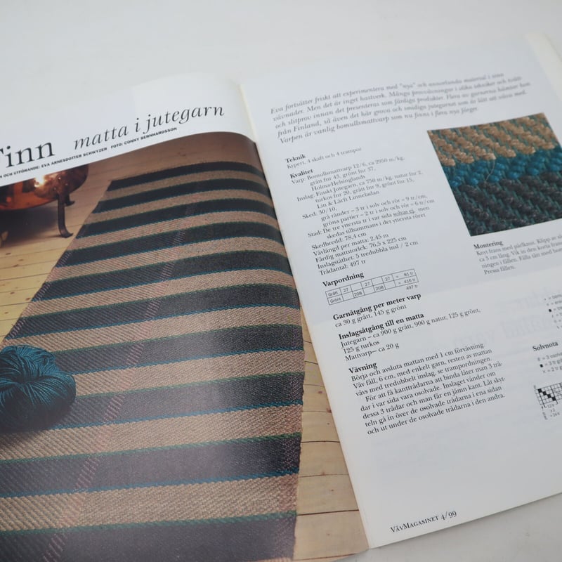 古本】B2_266 Vav Magasinet VÄVMAGASINET NR4 1999